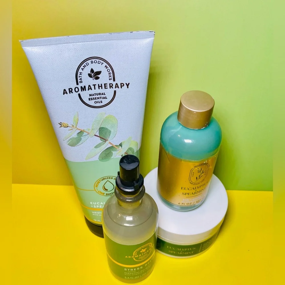 Bath & Body Works Aromatherapy Eucalyptus Spearmint 4pc Set‎